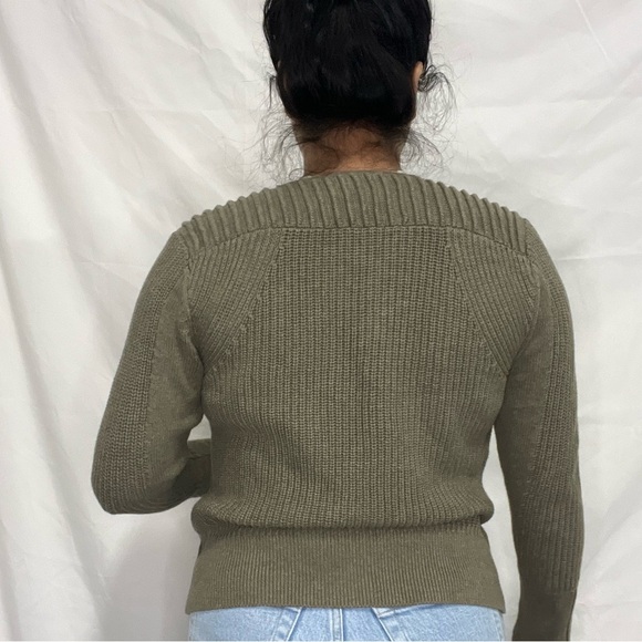 London Wrap zip up 100% cotton sweather in green‎ size 8 in great condition - Picture 10 of 11